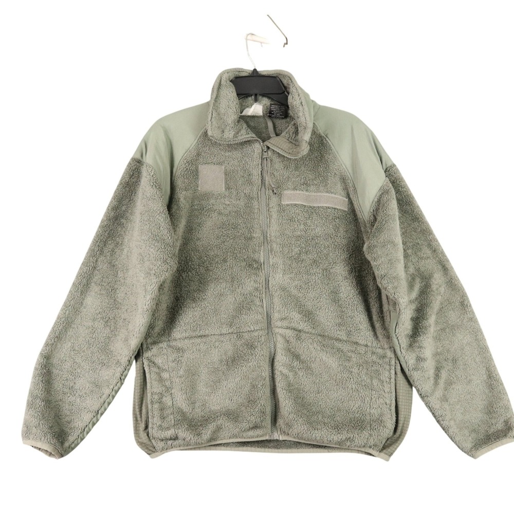 Rothco Fleece Jacket Mens L Sage Green Full Zip‎ Tactical Outdoor Layering